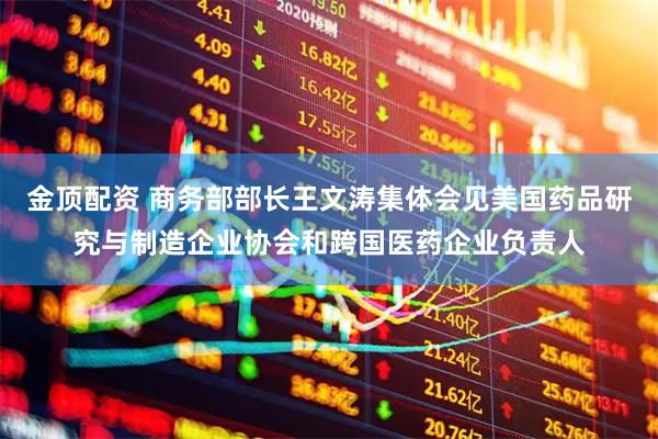 金顶配资 商务部部长王文涛集体会见美国药品研究与制造企业协会和跨国医药企业负责人